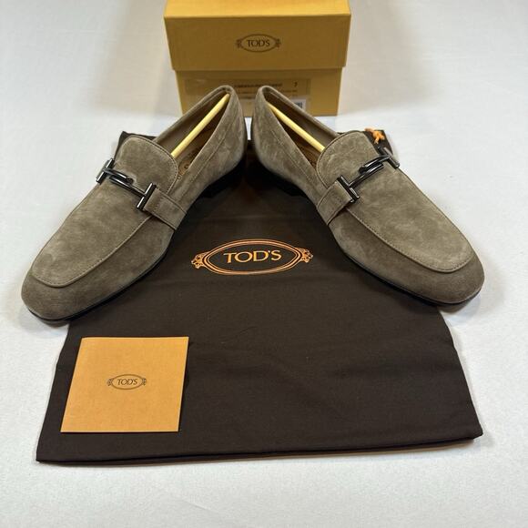 Tod’s MOCASSINO DOPPIA T FONDO CUOIO Loafers Size 7UK/8.5US New In Box MSRP $925 main image 6